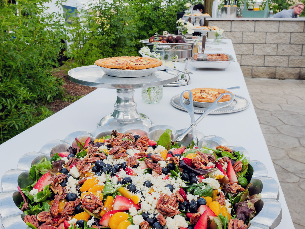 Elegant baby shower venue details at The Willows