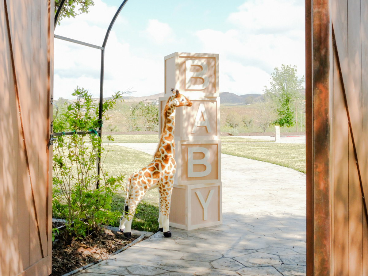 Guests gathering for a baby shower celebration